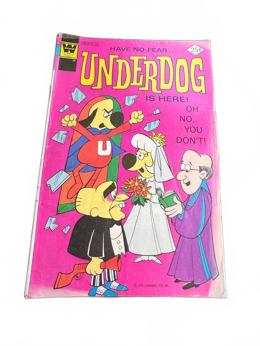 Underdog #5 Whitman Variant 1976 25 Cent Wedding Cover Bronze Age Comic